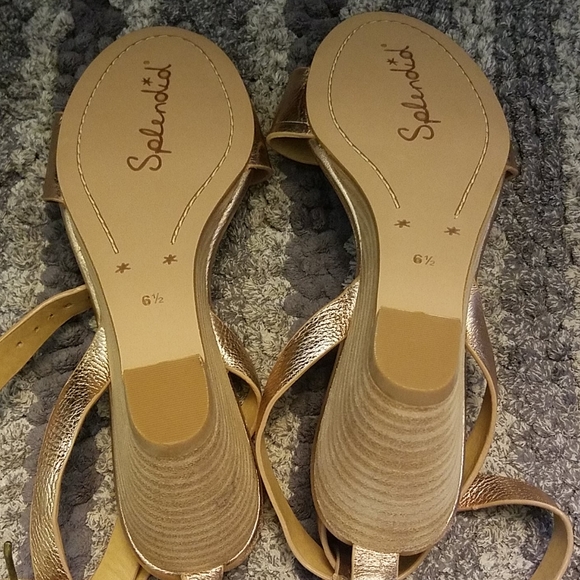 Splendid Rose Gold Wedge sandals - Picture 3 of 4